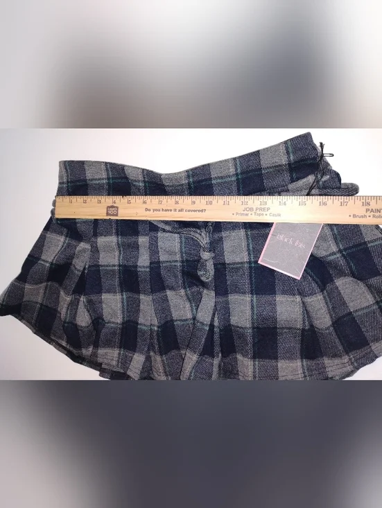 Black Ibis Women's Plaid Ruffle Hem Women’s Skorts New - Picture 3 of 5